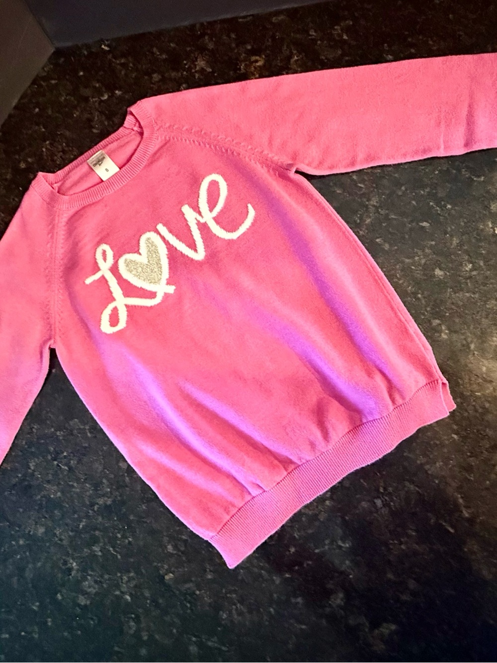 Osh Kosh B'gosh Beautiful soft Heart Sweatshirt 100% cotton Size 8